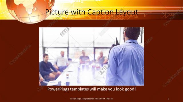 Picture with Caption presentation slide layout