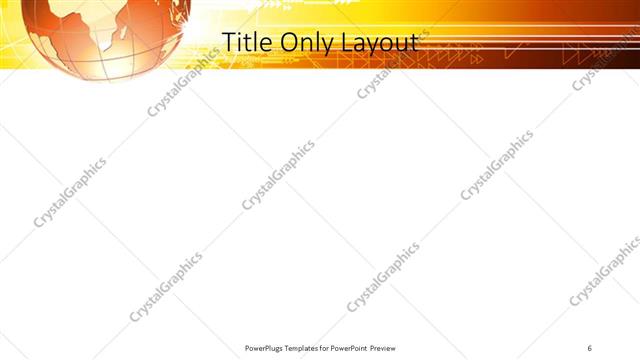 Title Only presentation slide layout
