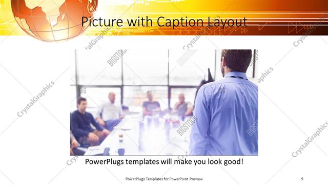 Picture with Caption presentation slide layout