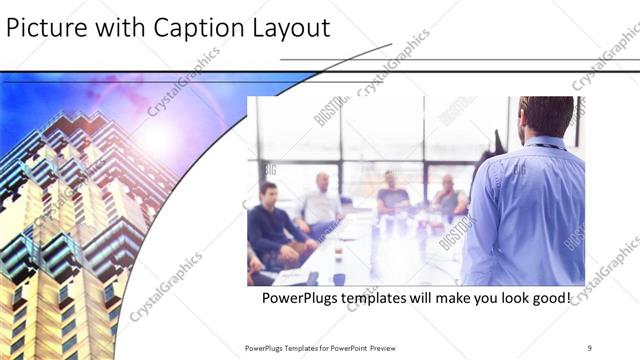 Picture with Caption presentation slide layout