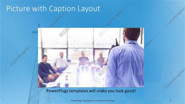 Picture with Caption presentation slide layout
