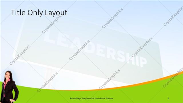 Title Only presentation slide layout