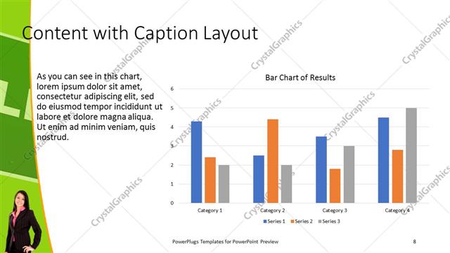 Content with Caption presentation slide layout