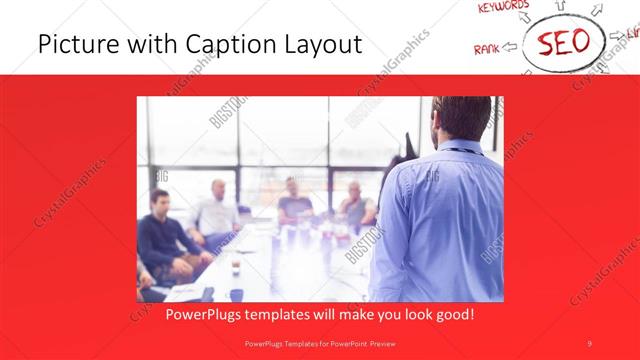 Picture with Caption presentation slide layout