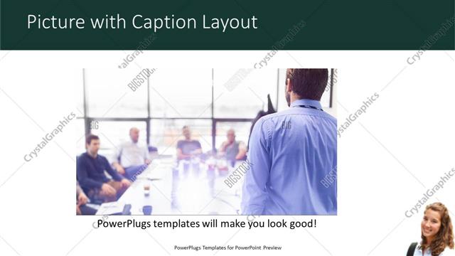 Picture with Caption presentation slide layout