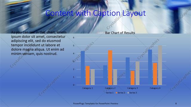 Content with Caption presentation slide layout