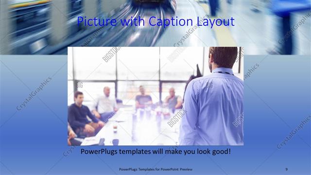 Picture with Caption presentation slide layout
