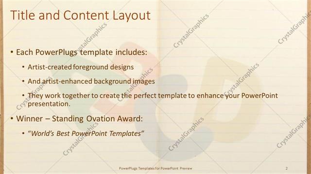 Title and Content presentation slide layout