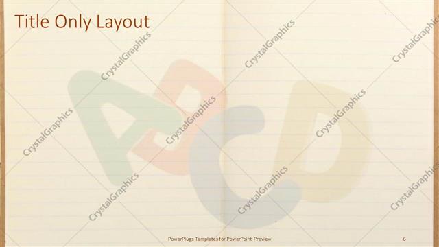 Title Only presentation slide layout