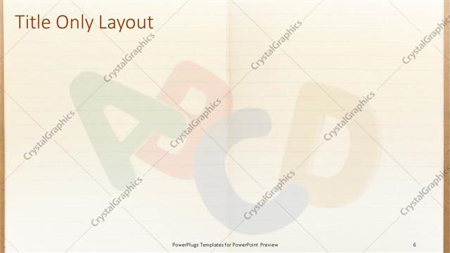 Title Only presentation slide layout