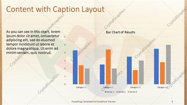 Content with Caption presentation slide layout