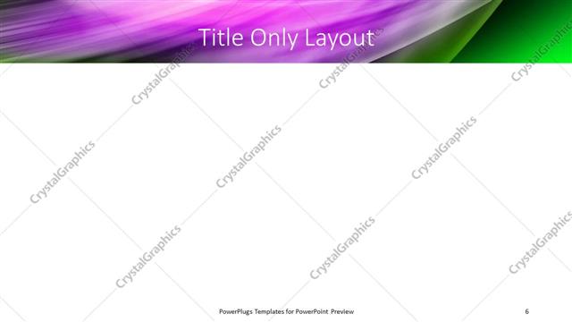 Title Only presentation slide layout