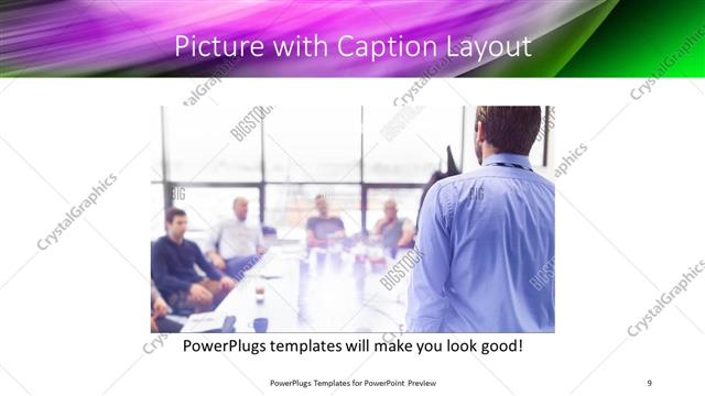 Picture with Caption presentation slide layout