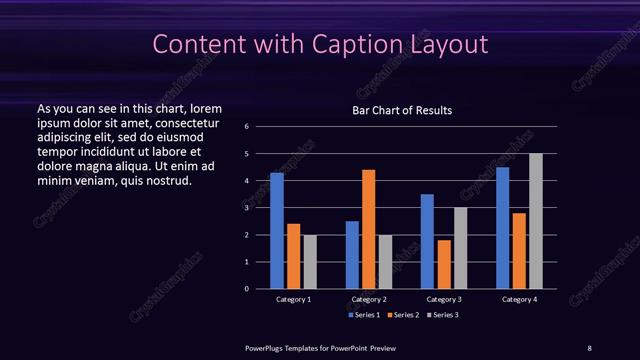 Content with Caption presentation slide layout