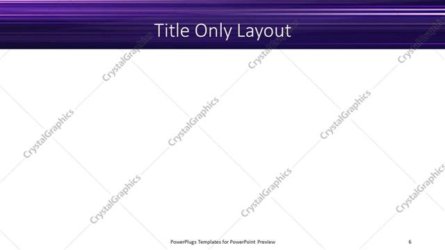 Title Only presentation slide layout