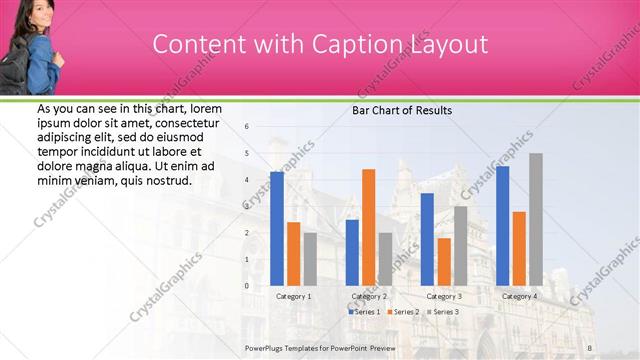 Content with Caption presentation slide layout