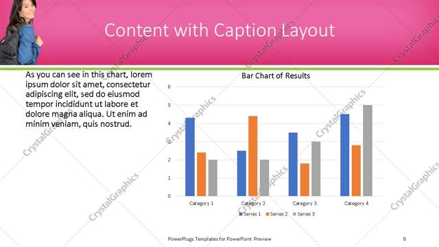 Content with Caption presentation slide layout