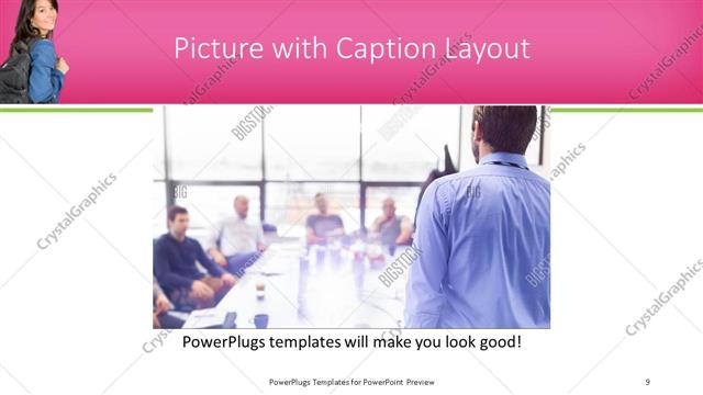 Picture with Caption presentation slide layout