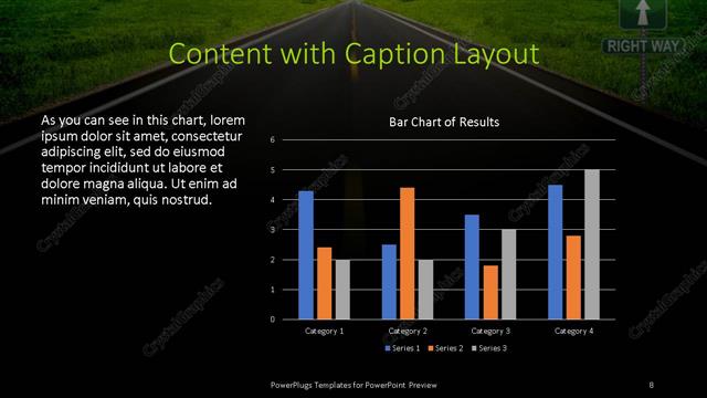 Content with Caption presentation slide layout