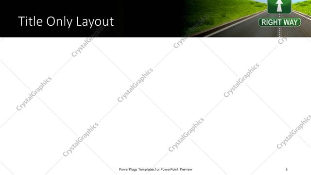 Title Only presentation slide layout