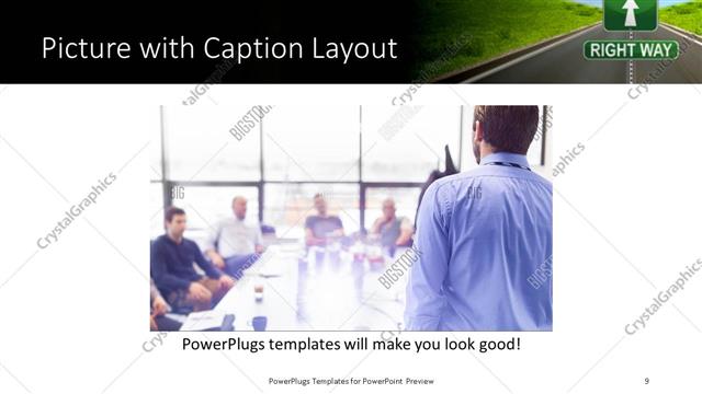 Picture with Caption presentation slide layout