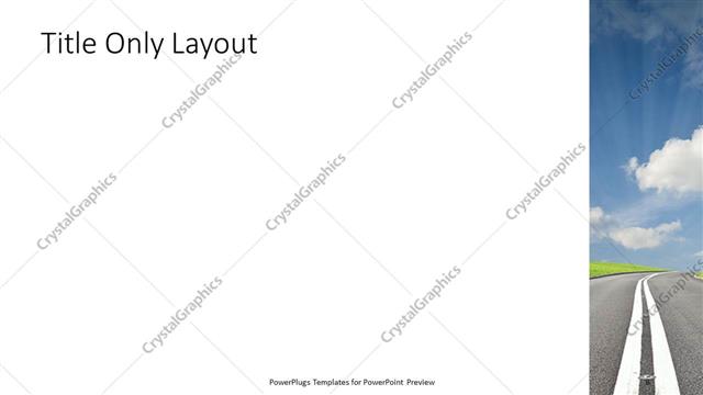 Title Only presentation slide layout