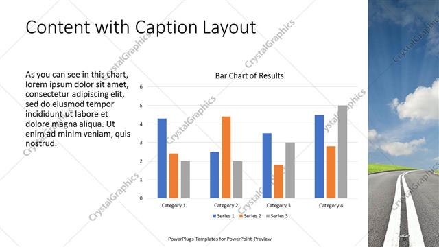 Content with Caption presentation slide layout