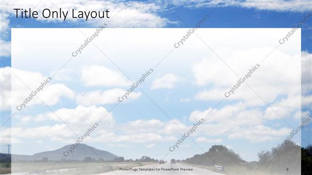 Title Only presentation slide layout