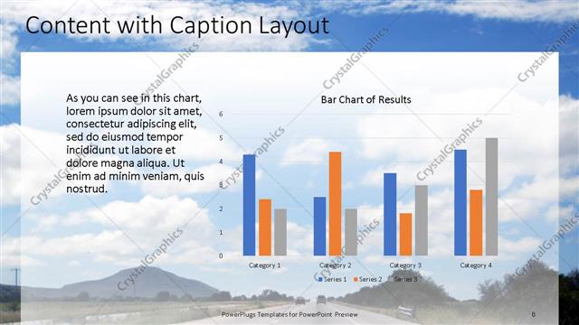 Content with Caption presentation slide layout