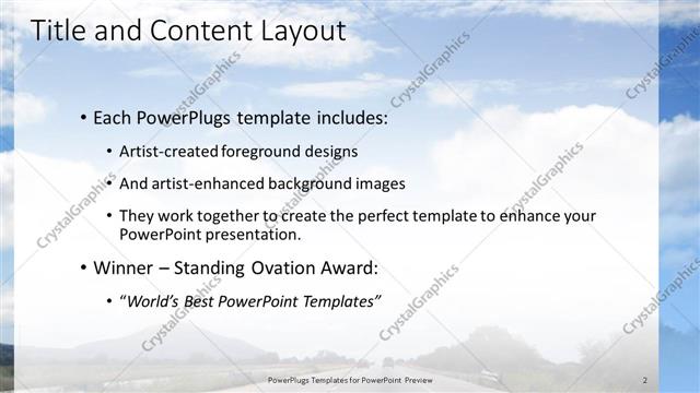 Title and Content presentation slide layout