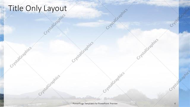 Title Only presentation slide layout