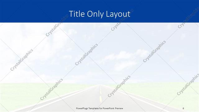 Title Only presentation slide layout