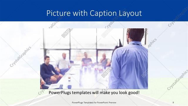 Picture with Caption presentation slide layout