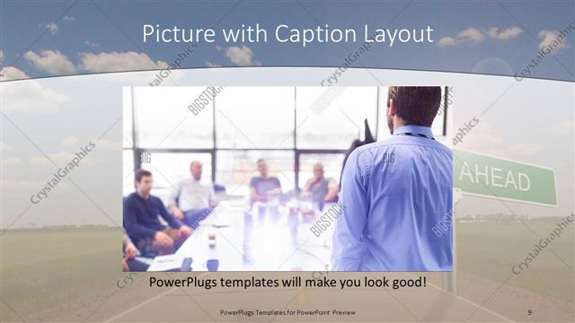 Picture with Caption presentation slide layout