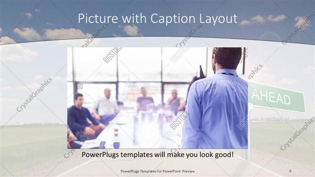 Picture with Caption presentation slide layout