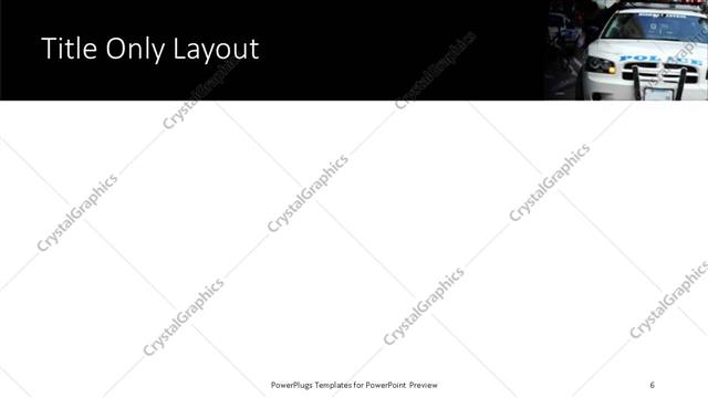 Title Only presentation slide layout