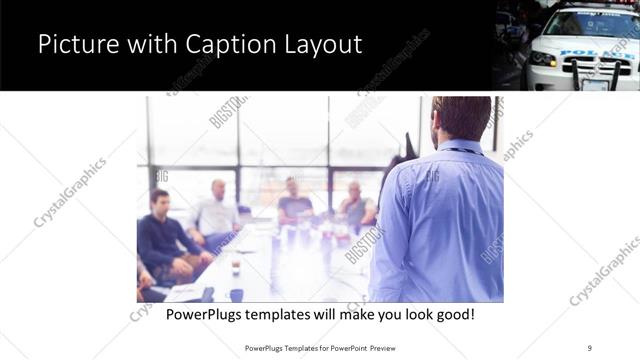 Picture with Caption presentation slide layout