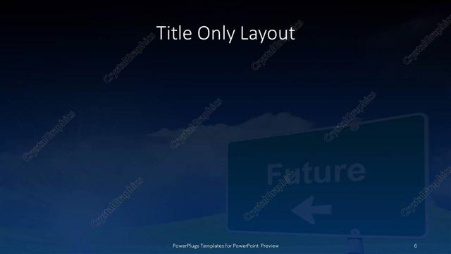 Title Only presentation slide layout