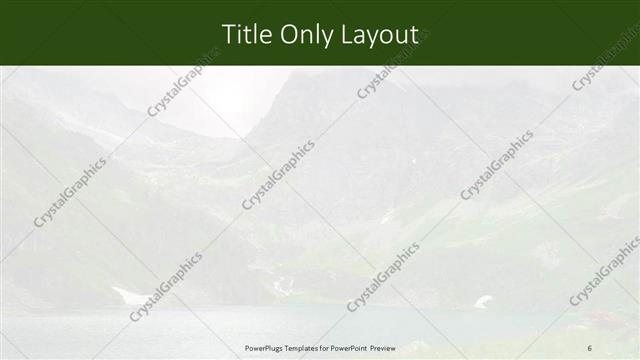 Title Only presentation slide layout