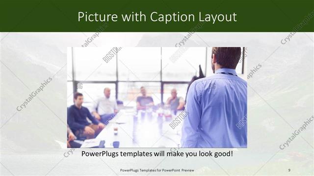 Picture with Caption presentation slide layout