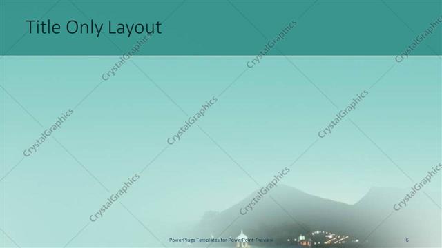 Title Only presentation slide layout