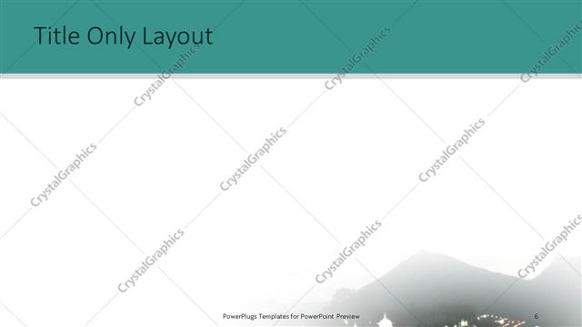 Title Only presentation slide layout