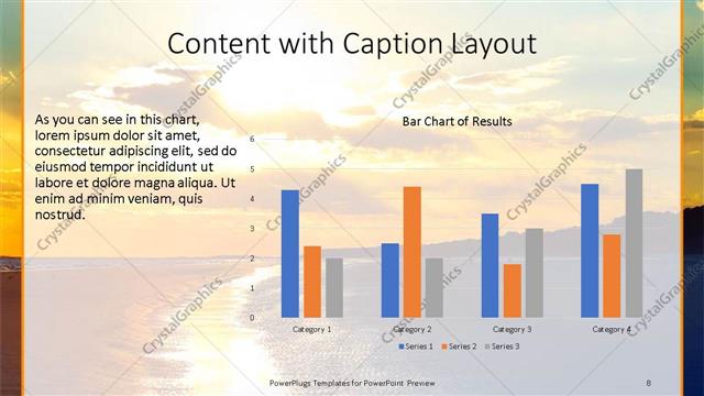Content with Caption presentation slide layout