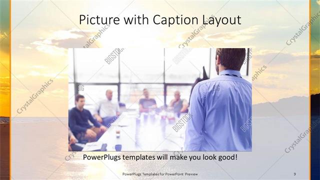 Picture with Caption presentation slide layout