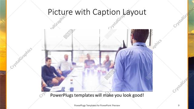 Picture with Caption presentation slide layout