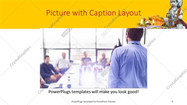 Picture with Caption presentation slide layout