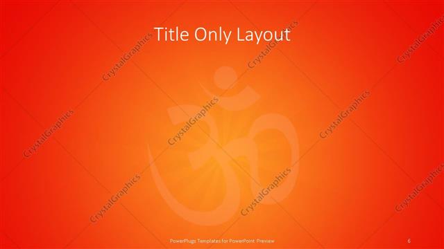 Title Only presentation slide layout