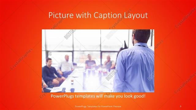 Picture with Caption presentation slide layout