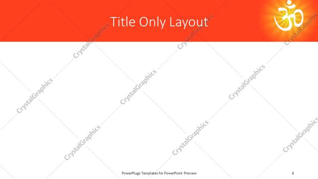 Title Only presentation slide layout