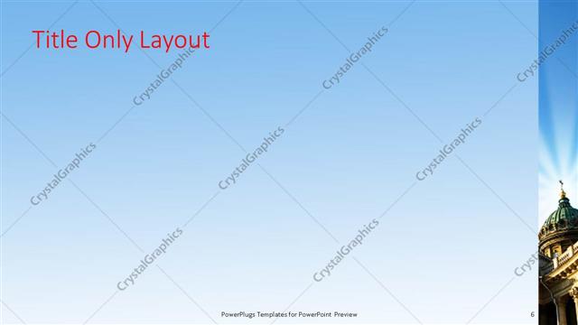 Title Only presentation slide layout